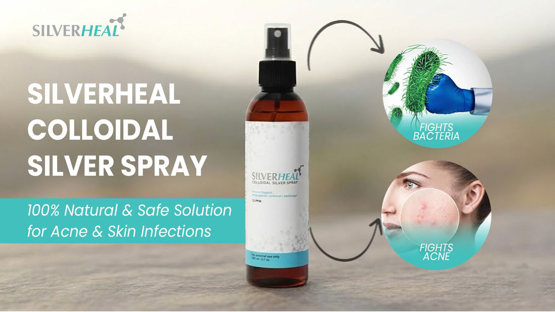 SilverHeal Colloidal Silver Spray – 100% Natural & Safe Solution for Acne & Skin Infections