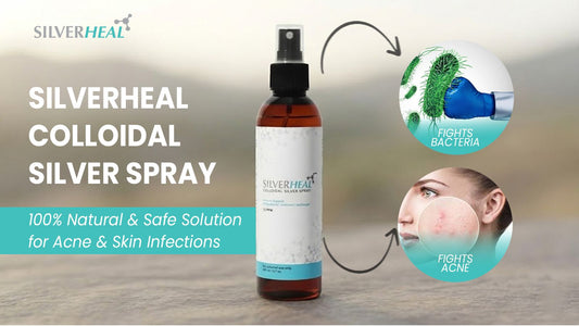 SilverHeal Colloidal Silver Spray – 100% Natural & Safe Solution for Acne & Skin Infections