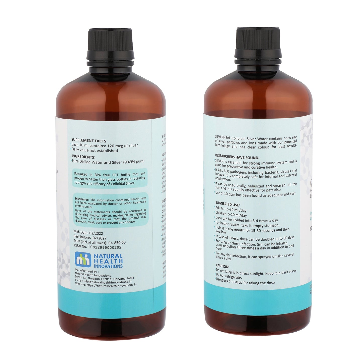 SILVERHEAL Colloidal Silver Water