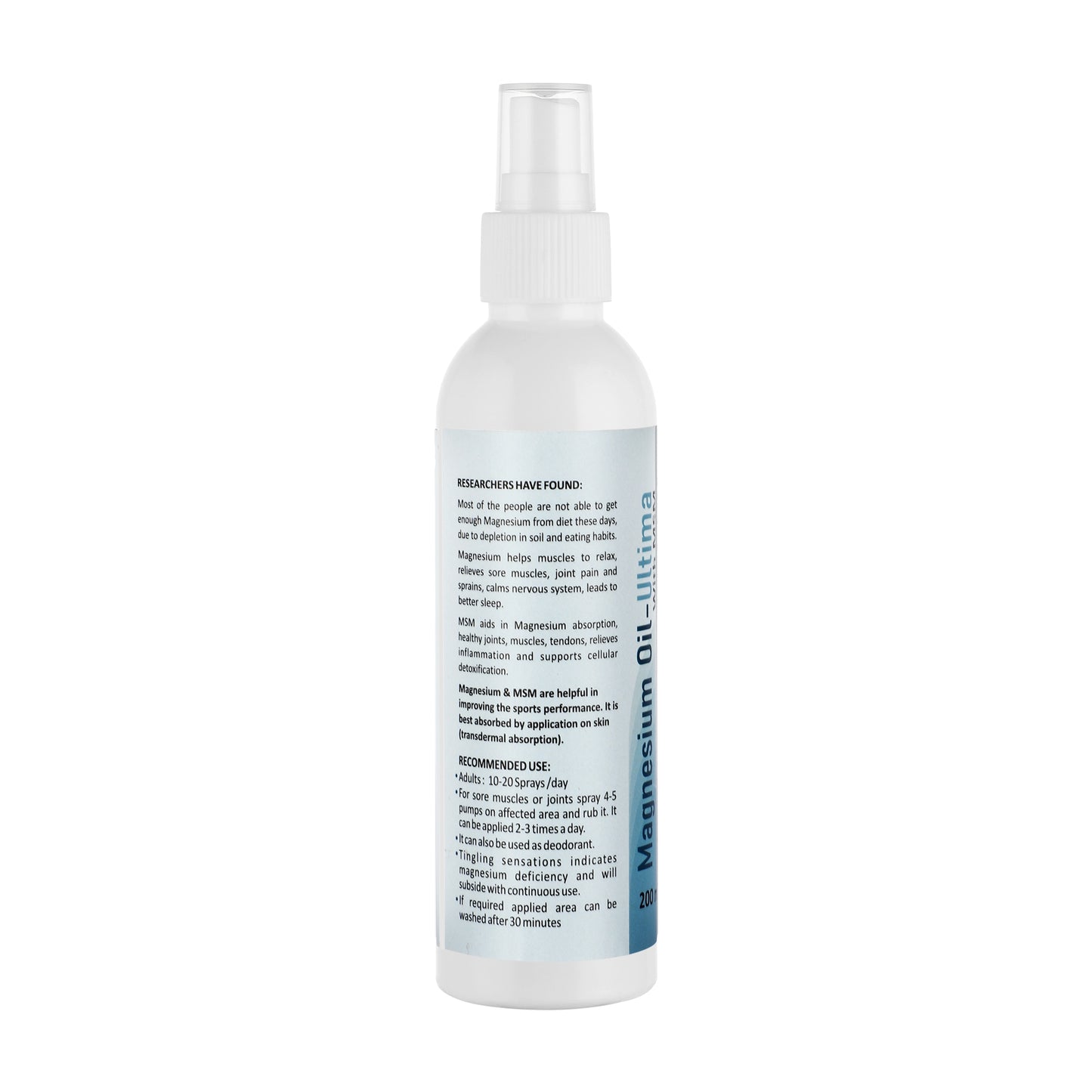 Magnesium Oil with MSM --Ultima