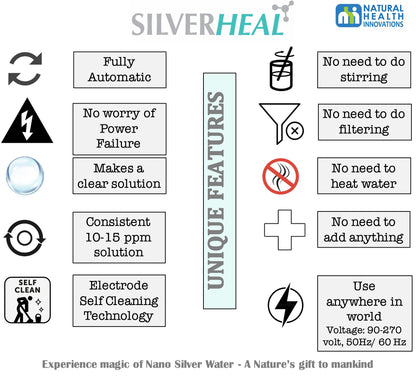 SILVERHEAL Automatic Colloidal Silver Generator