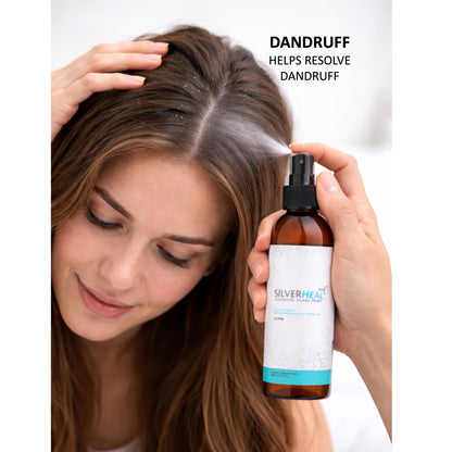 SILVERHEAL Colloidal Silver Spray, 100% Natural & Safe , Anti Bacterial, Fungal & Viral, For Throat infection, Acne, Skin Rashes & itching, Deodorizer, Hand Disinfection, Dandruff, Minor Cuts & Burns